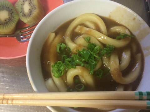 うちの朝ごはん カレーうどん